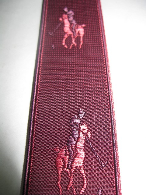HORSE WITH RIDER "Y" STYLE 1 1/3" X 48" WITH BURGANDY AND DARK GREEN ON BURGANDY BACKGROUND, .DELUXE SUSPENDERS.WITH GOLD GRIPS AND 2 LENGTH ADUSTERS YD-POL76B48#129g